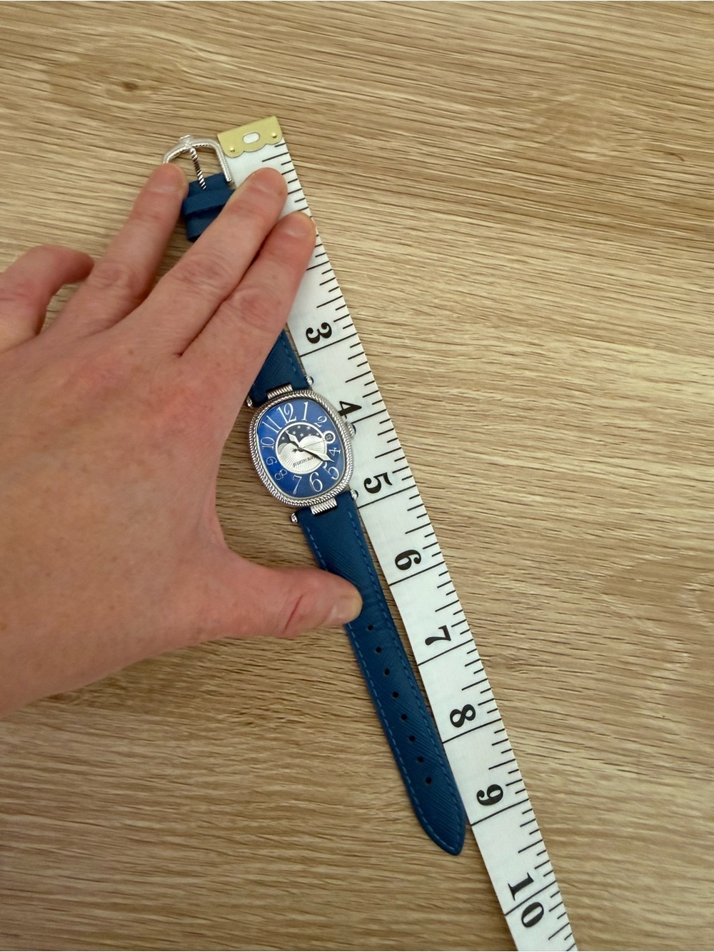 Judith Ripka Blue Oval Moonphase Watch - Picture 9 of 9
